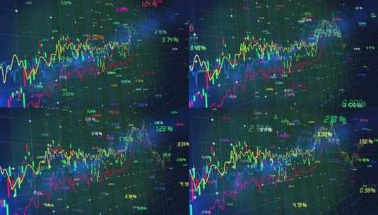 金融科技和股票价格图表高清在线视频素材下载