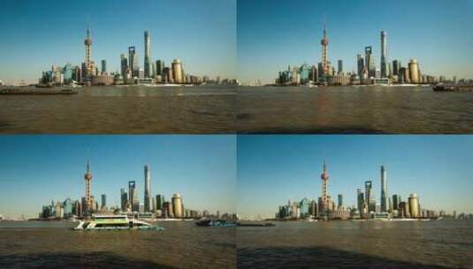 【6K】上海陆家嘴四件套高清在线视频素材下载