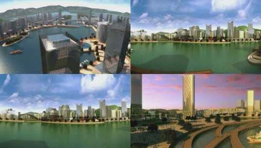 科技新城未来城市高清在线视频素材下载