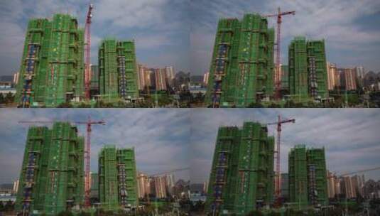 贵州省黔南州都匀市城市建设延时高清在线视频素材下载