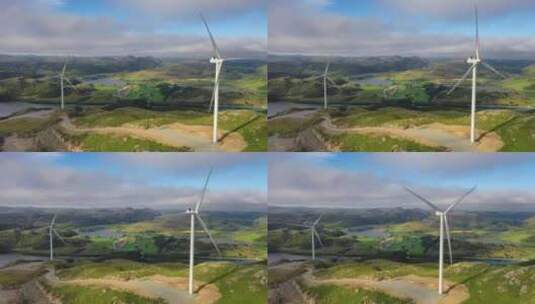 风力旋涡机航拍高清在线视频素材下载