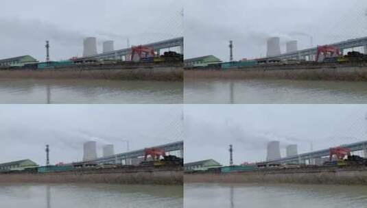 闵浦大桥延时摄影高清在线视频素材下载