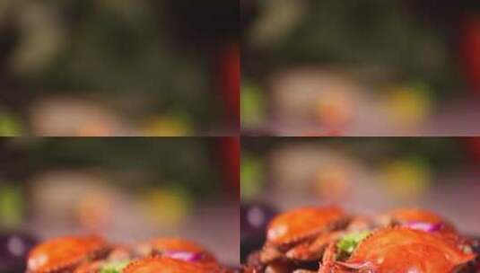网红美食肉蟹煲青蟹梭子蟹高清在线视频素材下载