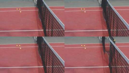 网球击打球网高清在线视频素材下载