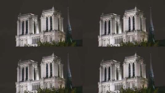 巴黎圣母院高清在线视频素材下载