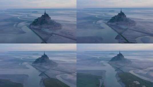 海面城堡航拍 高清在线视频素材下载