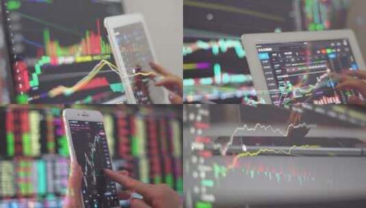 交易股票的投资人高清在线视频素材下载
