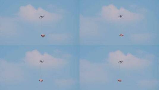 大疆无人机飞行第三视角高清在线视频素材下载