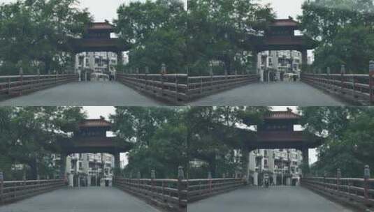 杭州农村地区街道，河流等高清在线视频素材下载