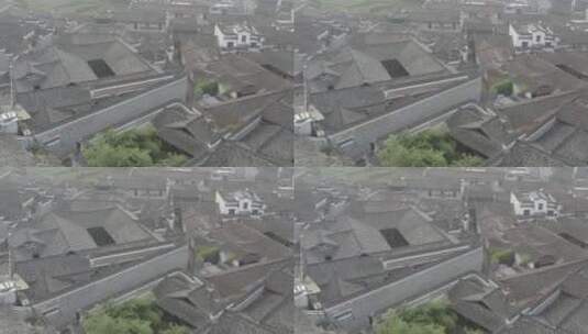 浙江衢州廿八都古镇航拍日景高清在线视频素材下载
