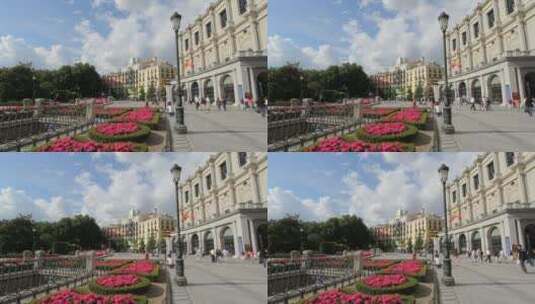 城市广场景观高清在线视频素材下载