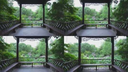 武汉硚口区园博园宁波园风景高清在线视频素材下载