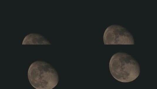 4k实拍月球月亮高清在线视频素材下载