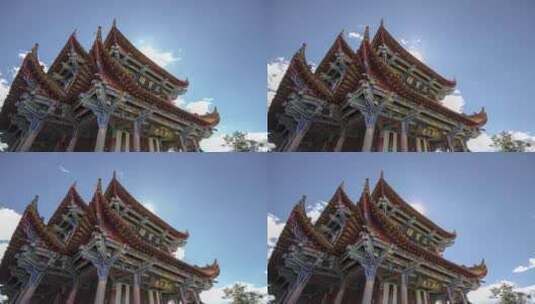 昆明郑和公园空境4镜高清在线视频素材下载