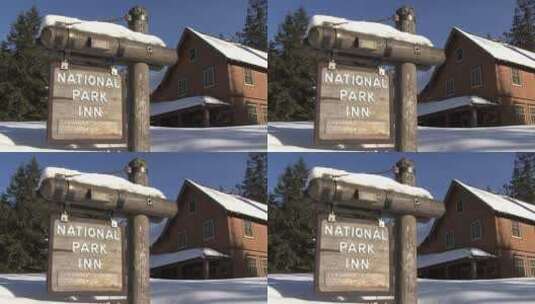 国家公园的客栈高清在线视频素材下载