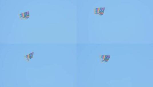 蓝天里的风筝高清在线视频素材下载