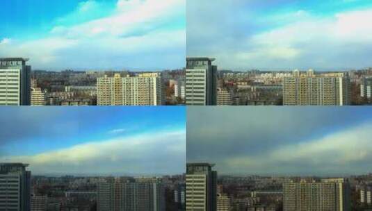 高楼城市延时摄影高清在线视频素材下载