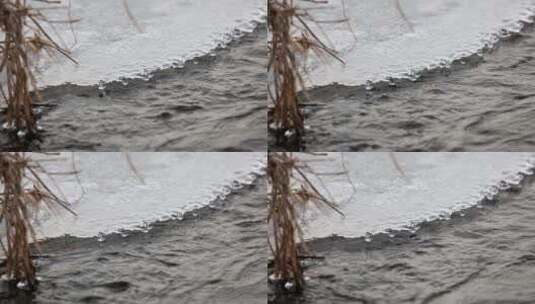 融化的溪水高清在线视频素材下载