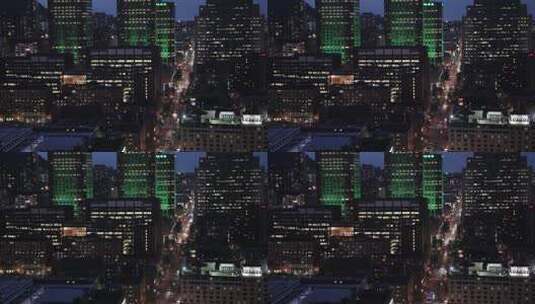 城市静态夜景高清在线视频素材下载