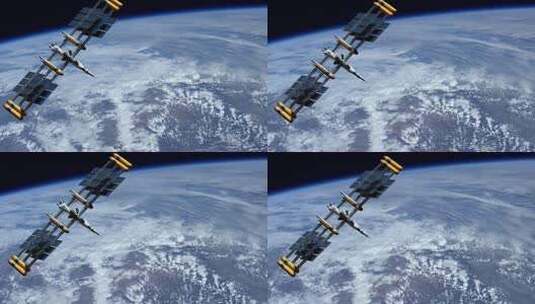 卫星监测地球上方的天气4K高清在线视频素材下载