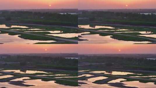 渭河河流 生态环境高清在线视频素材下载