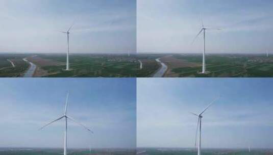 风力发电国家电投航拍高清在线视频素材下载