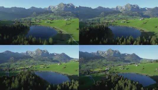 瑞士圣加仑托根堡Schwendisee高清在线视频素材下载