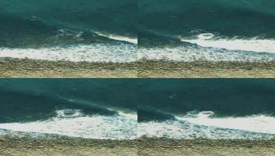 海浪 蔚蓝海洋 浪花激起高清在线视频素材下载