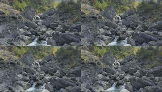 大山中的一条溪流高清在线视频素材下载