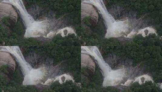 雨后泰山，飞瀑流泉高清在线视频素材下载