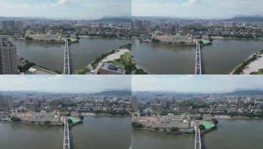 航拍福州闽江解放大桥高清在线视频素材下载