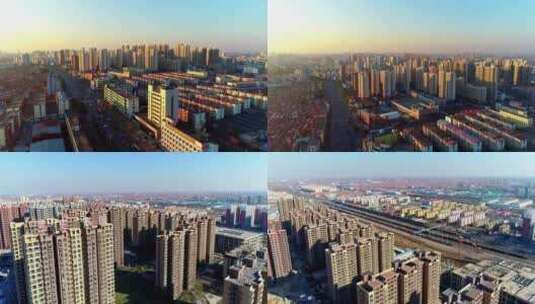 河北省沧州市新华区老城区 新城区建设高清在线视频素材下载