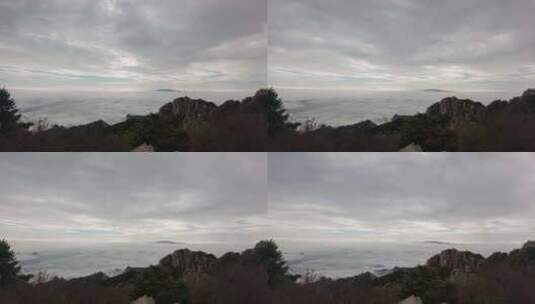 泰山山顶云海日出高清在线视频素材下载
