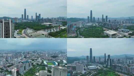 东莞城市CBD高清在线视频素材下载