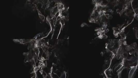 白色烟雾粒子高清在线视频素材下载