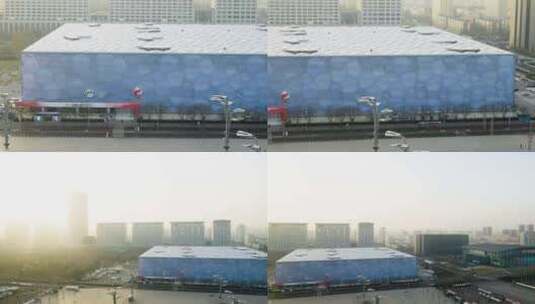 北京水立方建筑高清在线视频素材下载