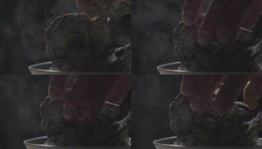 蒸牡蛎出锅高清在线视频素材下载