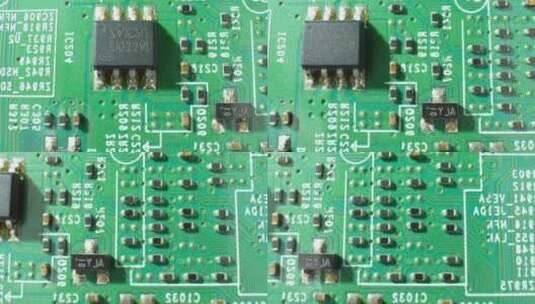 印刷电路板的宏视频。4K镜头。高清在线视频素材下载