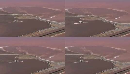 拉斯萨利纳斯盐粉红色的托雷维耶哈湖在科斯高清在线视频素材下载