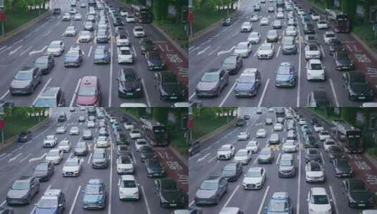 城市交通拥堵出行高清在线视频素材下载