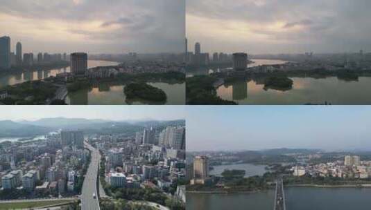 航拍广东惠州大景惠州宣传片高清在线视频素材下载