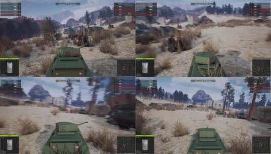 电子游戏，战争，坦克，在线游戏高清在线视频素材下载