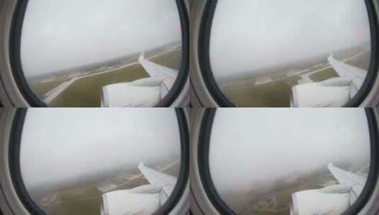 飞机，机翼，云，上面高清在线视频素材下载