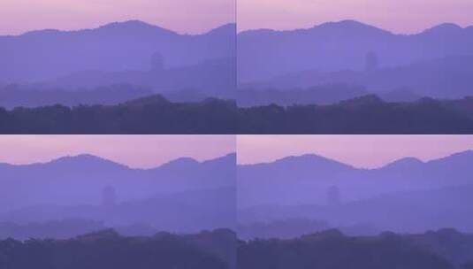 杭州西湖雷峰塔晨曦风景高清在线视频素材下载