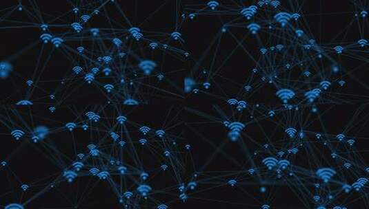 Wi-fi数字网络连接技术背景高清在线视频素材下载