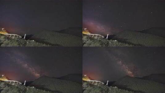 银河星空延时摄影高清在线视频素材下载