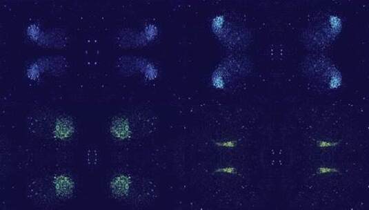 33 4K蓝色粒子飘散背景高清在线视频素材下载