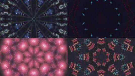 A0155 4K绚丽蓝光时尚大片万花筒背景高清在线视频素材下载