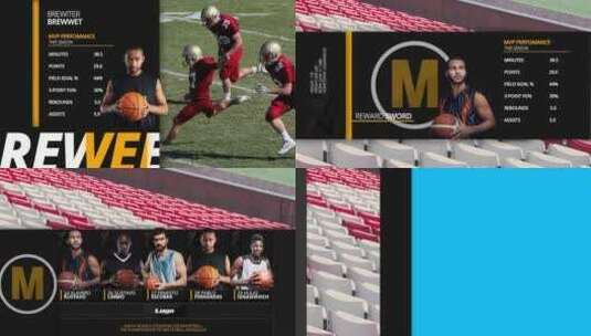 体育游戏元素球队比赛AE模板高清AE视频素材下载