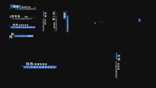人名条展示字幕条头衔展示高清AE视频素材下载